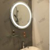 美公主 带LED灯防雾浴室镜 圆形壁挂无框卫生间镜子 可定制