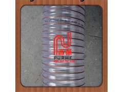 0.6mm透明pu软管 钢丝加强 工业吸尘管