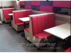 深圳福田西餐厅专用双人位软包卡座沙发