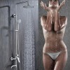 绮美斯浴室不锈钢挂墙式明装大淋浴增压花洒套装淋浴器冷热水龙头