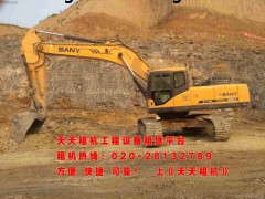 广州周边小型挖掘机出租 价格优惠而且还可以包月包年