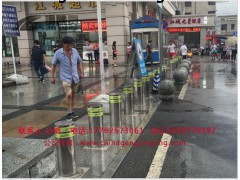 江西九江防沖撞路樁批發(fā) 鋼精靈升降路樁 氣動(dòng)式升降路樁