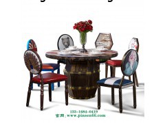餐厅家具定制 大理石餐桌椅价格 西餐厅桌椅图片