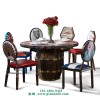 餐厅家具定制 大理石餐桌椅价格 西餐厅桌椅图片