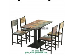 快餐桌椅图片 食堂桌椅定制厂家 餐厅桌椅批发