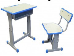 厂家定制环保多层板课桌椅 一次性注塑封边