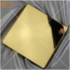 高清镜面装饰板 304电镀高比黄钛金色超精磨不锈钢镜面板