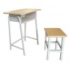 可定制双层斗课桌椅  塑钢学生桌