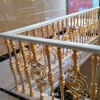 广西家用式24K金铜制楼梯扶手好美的效果