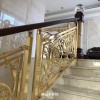 衢州欧式金色铜楼梯扶手优雅的一道风景