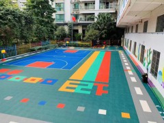 幼儿园健身房悬浮地板 双层米字纹操场悬浮地板