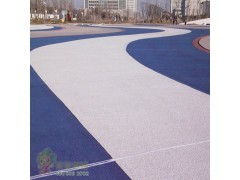 杭州富阳透水混凝土彩色道路防滑道路聚合物砾石道路
