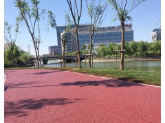 杭州西湖彩色道路 彩色混凝土透水道路厂家